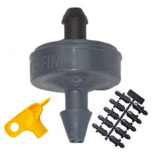 Load image into Gallery viewer, Dripper Kit: 1 GPH Netafim Woodpecker Jr Pressure Compensating Dripper Emitters (35-Pack) plus Hole Punch and Goof Plugs