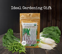 Load image into Gallery viewer, Asian Vegetable Garden Organic Seeds Variety Pack - Edamame, Daikon Radish, Pak Choi (Bok Choy)