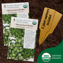 Load image into Gallery viewer, Certified Organic Cucamelon Seeds (Mexican Sour Gherkin/Mouse Melon), Two Pack of 70 Seeds Each