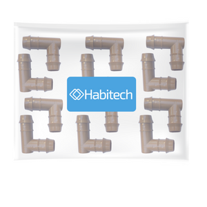 Habitech 12-Pack Barbed Elbow Drip Irrigation Fittings for 1/2" Tubing