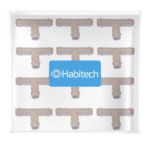 Habitech 12-Pack Barbed Tee Drip Irrigation Fittings for 1/2" Tubing